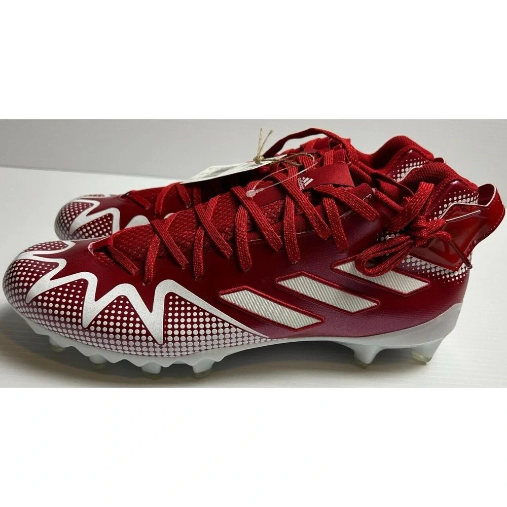 New Adidas Freak 22 Team Football Cleats Size 12.5 Red White GW3422
